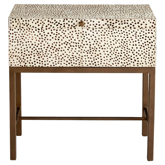 Cyan Design Gaborone 12133 Container, Off White | Brown | Antique Brass