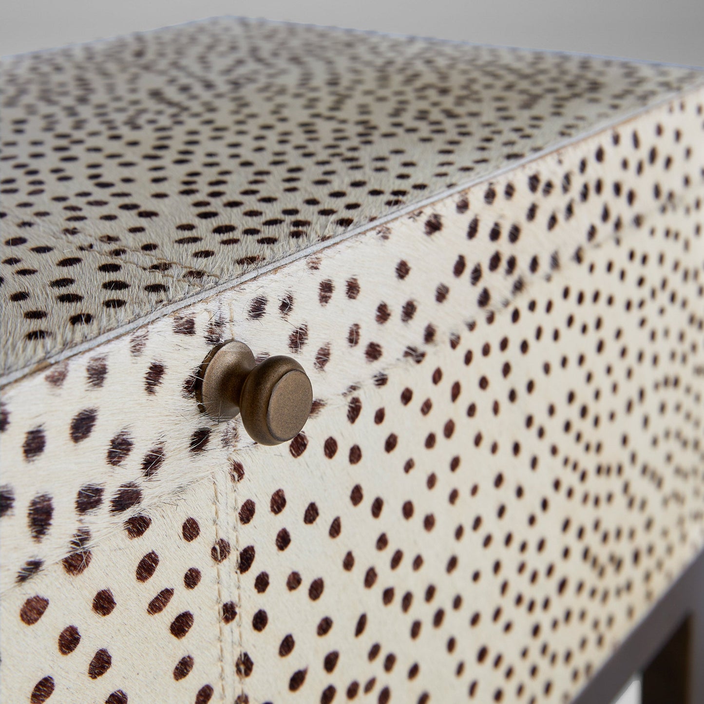 Cyan Design Gaborone 12133 Container, Off White | Brown | Antique Brass