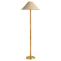 Cyan Design Broadway 12138 Floor Lamp, UL Damp Rated, Antique Brass|Teak