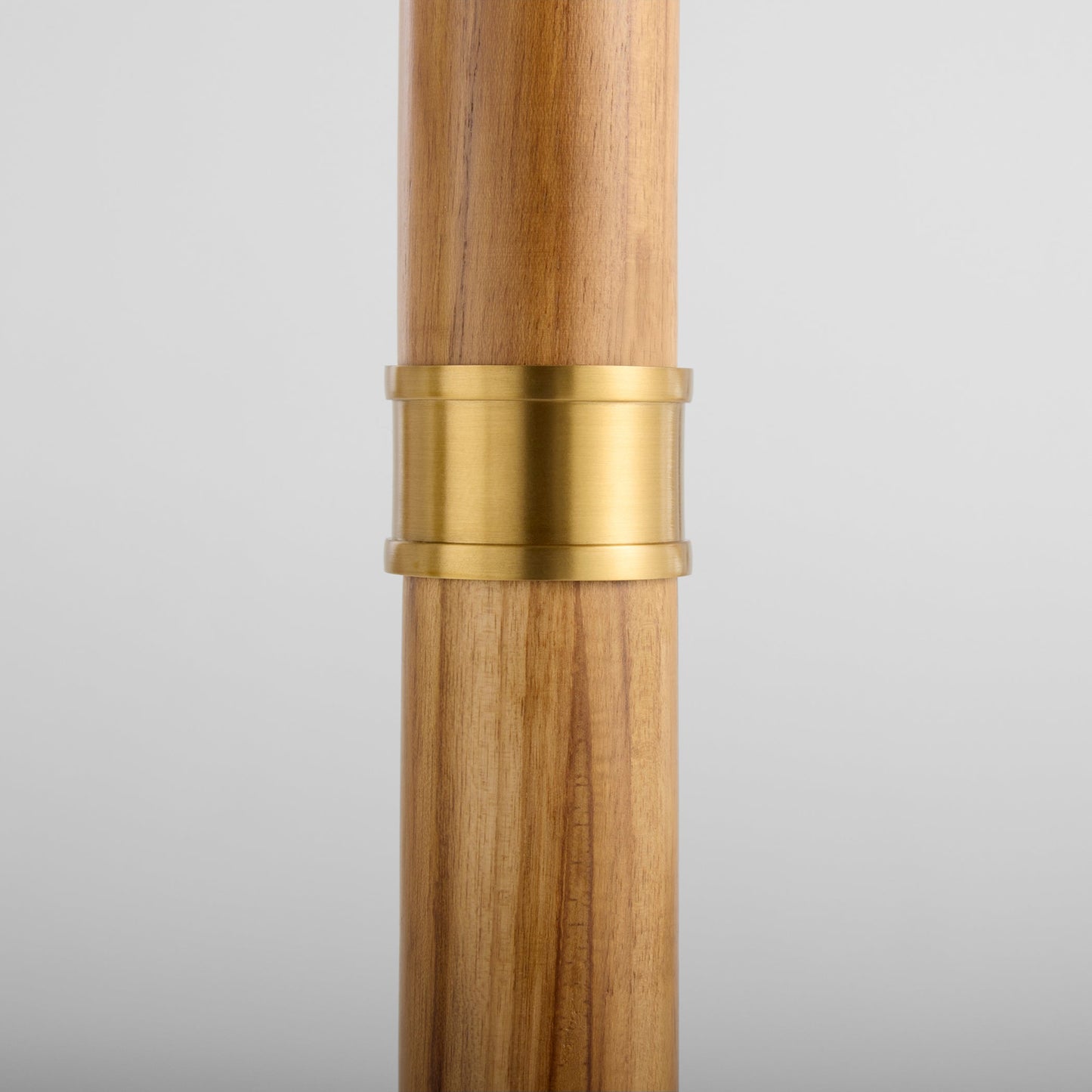 Cyan Design Broadway 12138 Floor Lamp, UL Damp Rated, Antique Brass|Teak