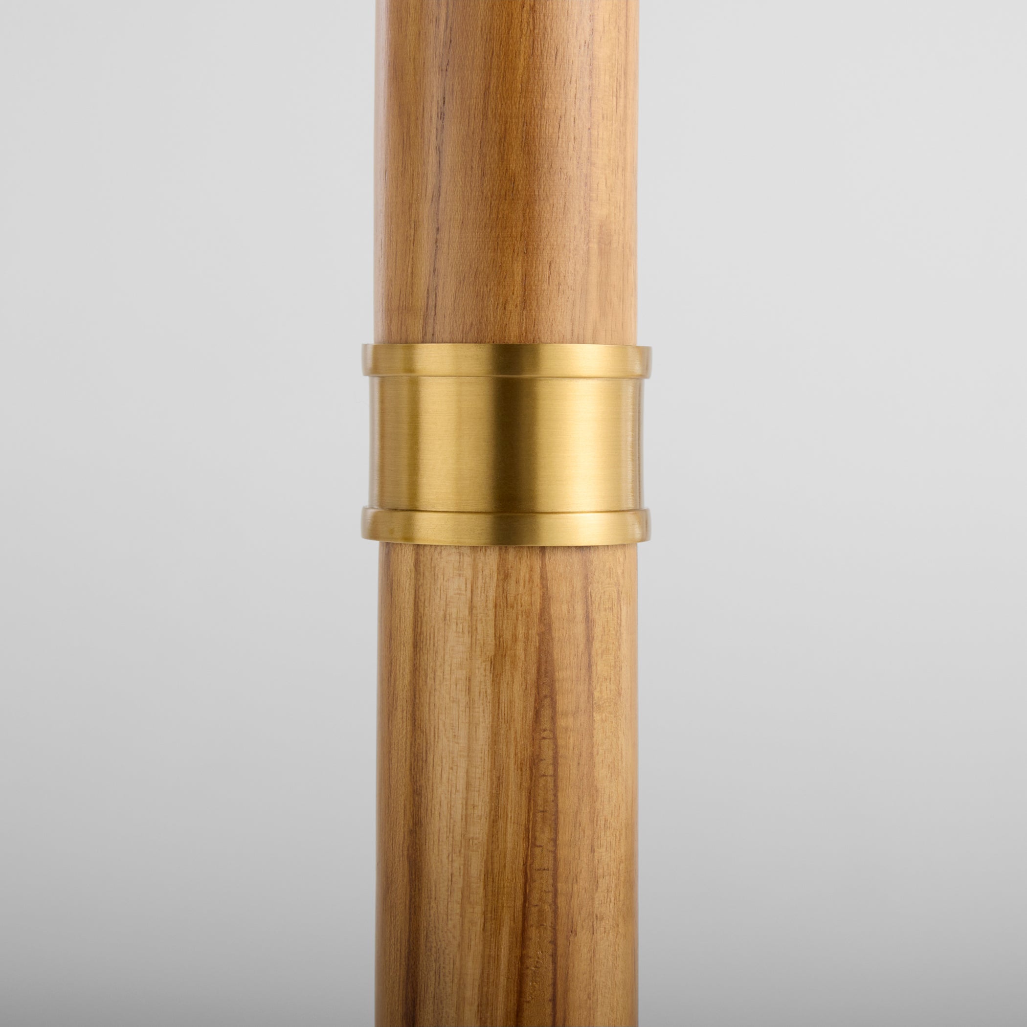 Cyan Design Broadway 12138 Floor Lamp, UL Damp Rated, Antique Brass|Teak