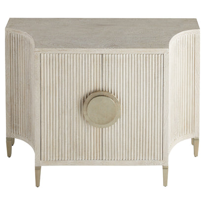 Cyan Design Estriada 12156 Cabinet, Cerused Mango Wood | White Metal
