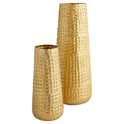 Cyan Design Artemios 12162 Vase, UL Damp Rated, Gold