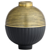 Cyan Design 12166 Box Decorative Container, Versatile Design, Matte Black | Antique Brass