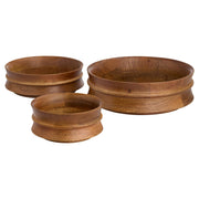 Cyan Design 12169 Bowls, Nesting Set, Functional Artistry, Walnut