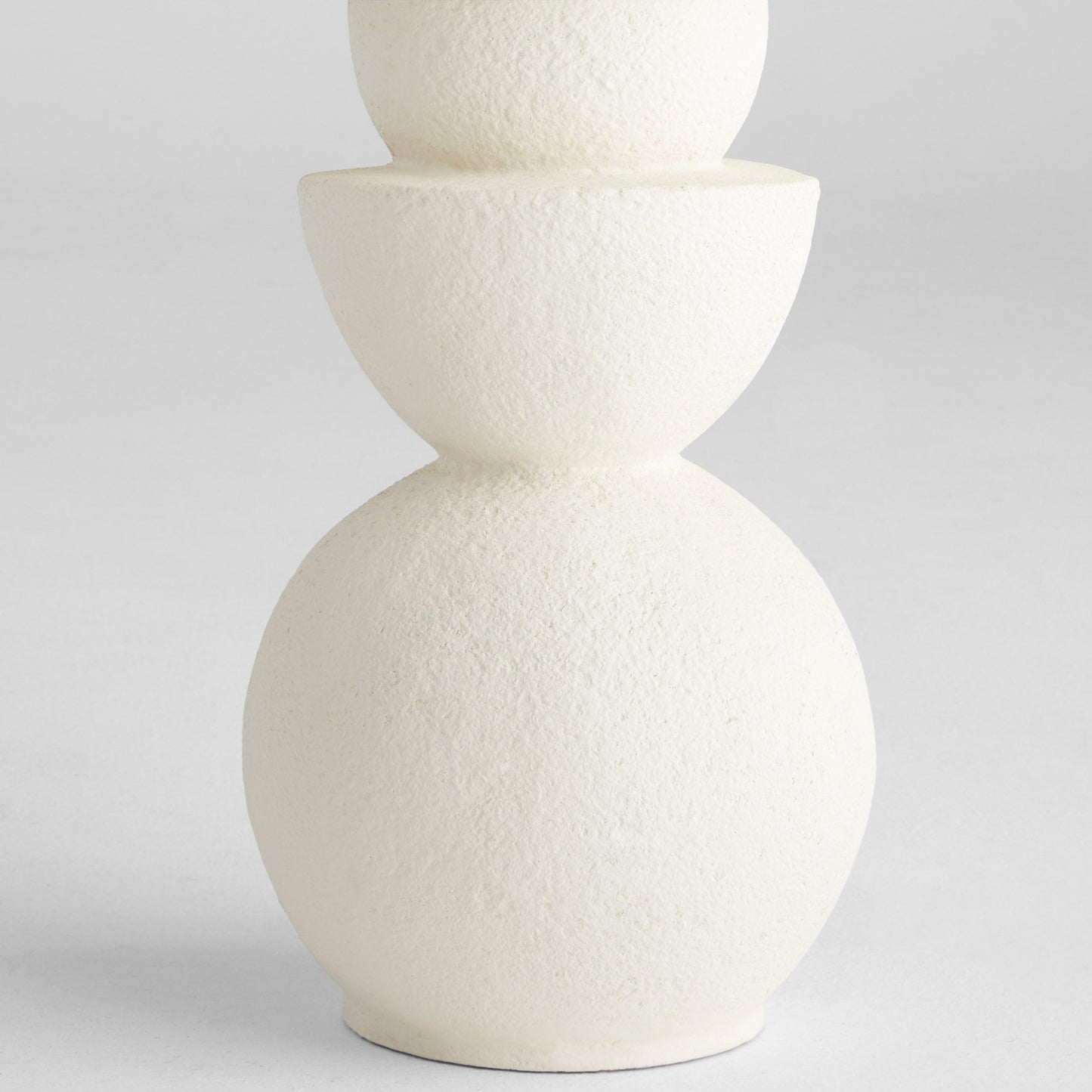 Cyan Design 12170 Side Table, Hemisphere, Hand Applied Texture, Off-White
