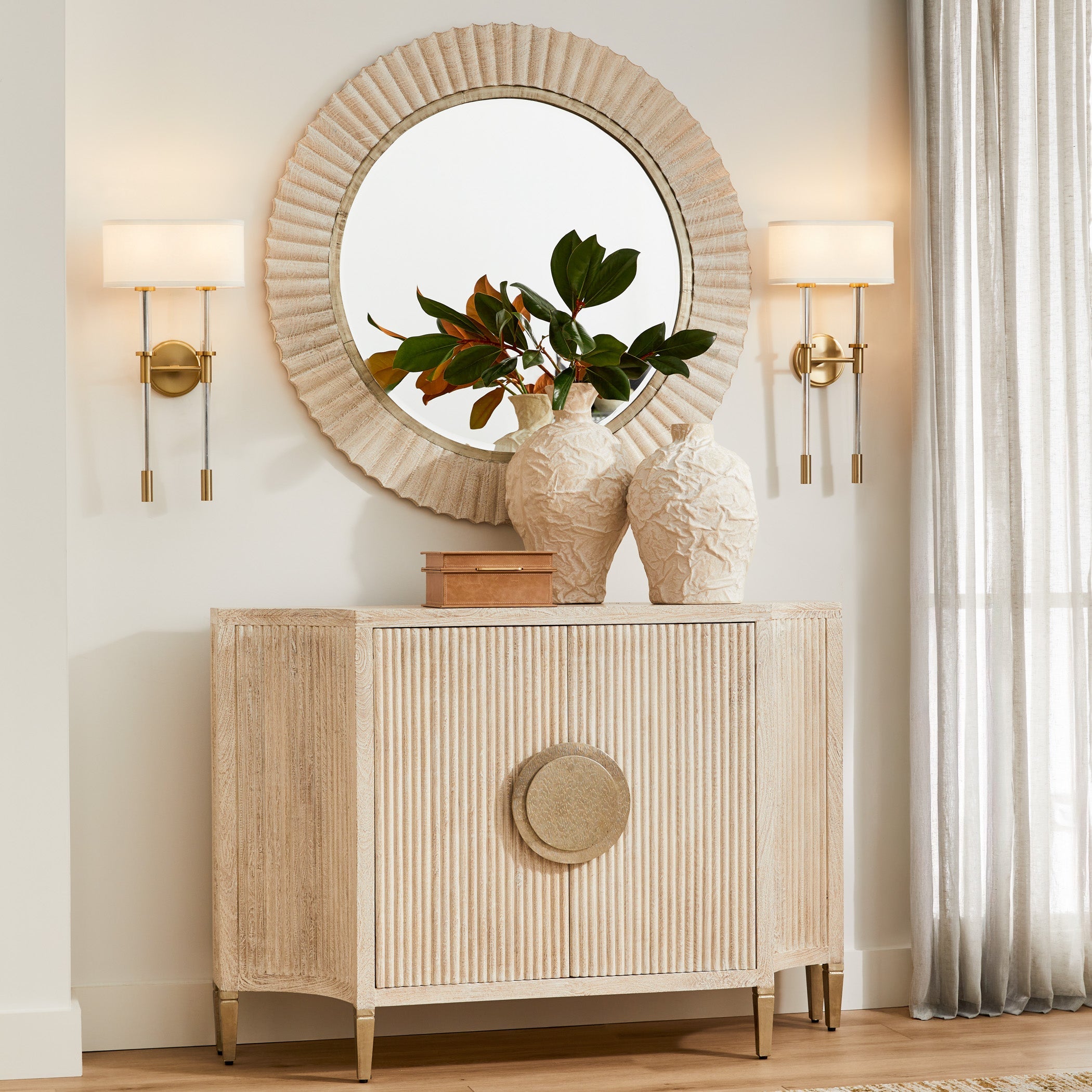 Cyan Design Zimurtu 12173 Vase, Hand Applied Texture, Off-White