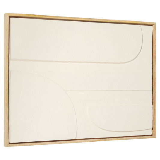 Cyan Design Nolan 12175 Wall Decor, Off-White | Walnut