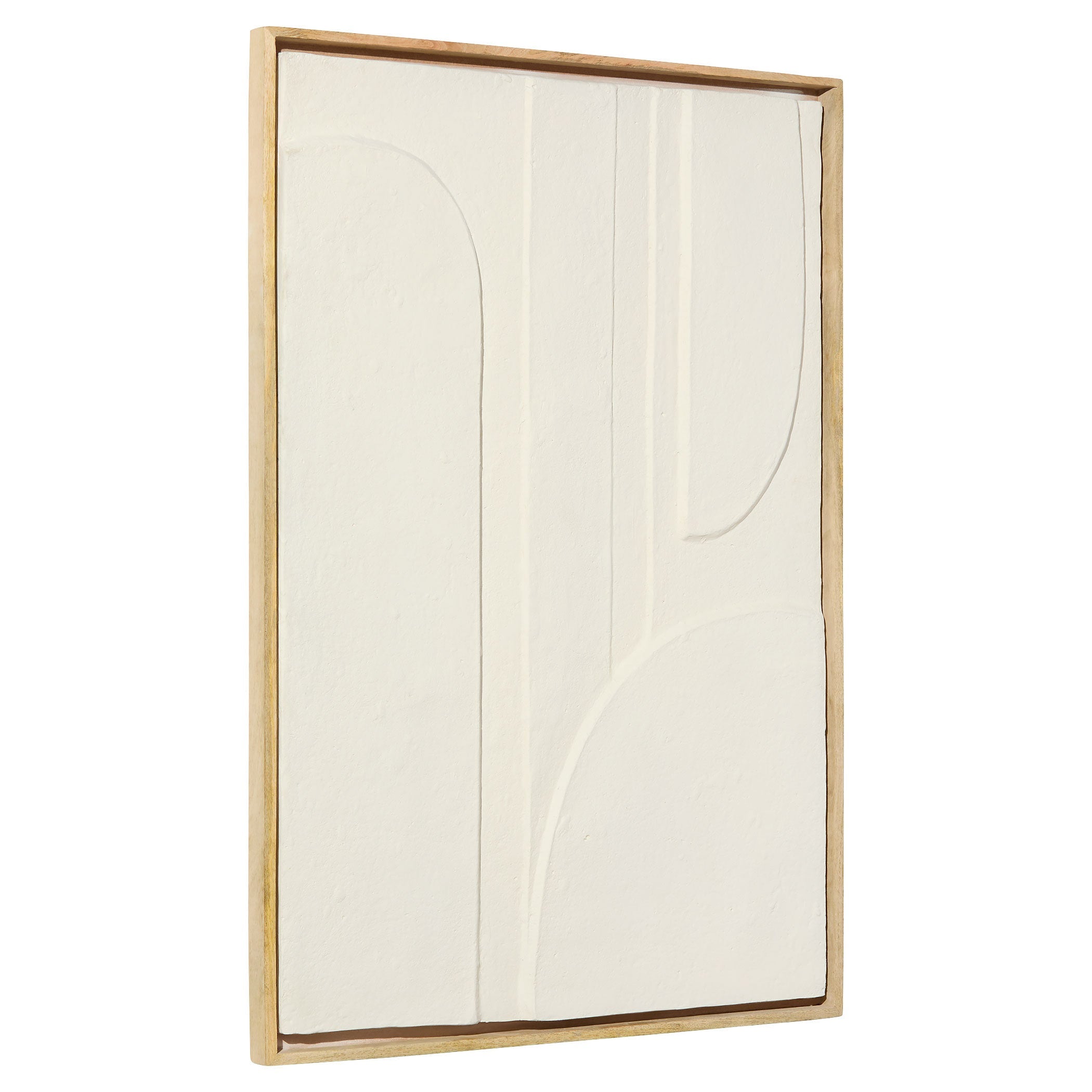 Cyan Design Nolan 12175 Wall Decor, Off-White | Walnut