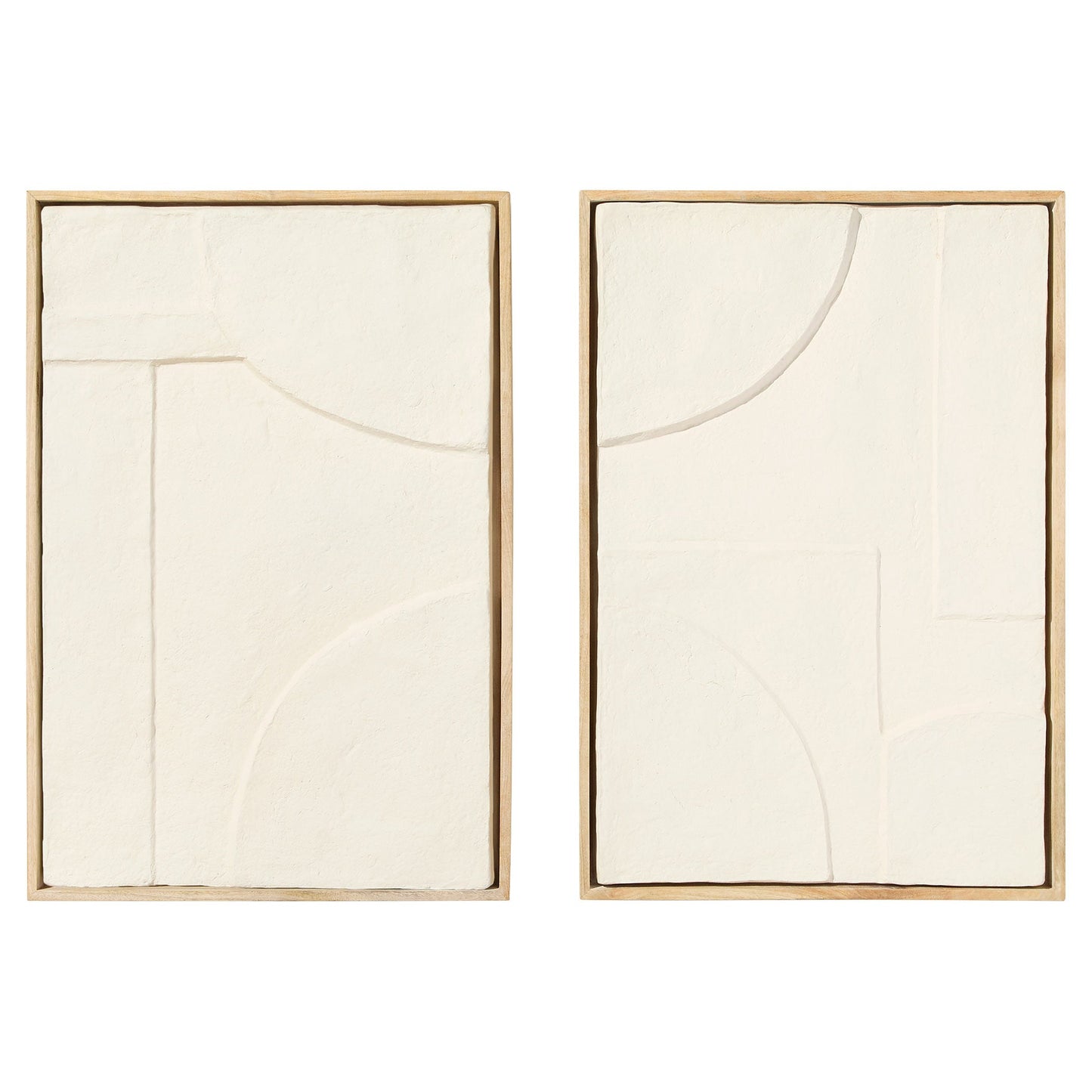 Cyan Design 12176 Wall Decor, Off White | Walnut