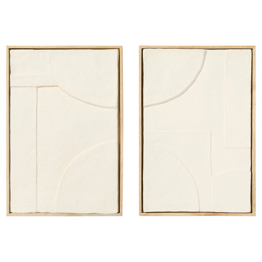 Cyan Design 12176 Wall Decor, Off White | Walnut
