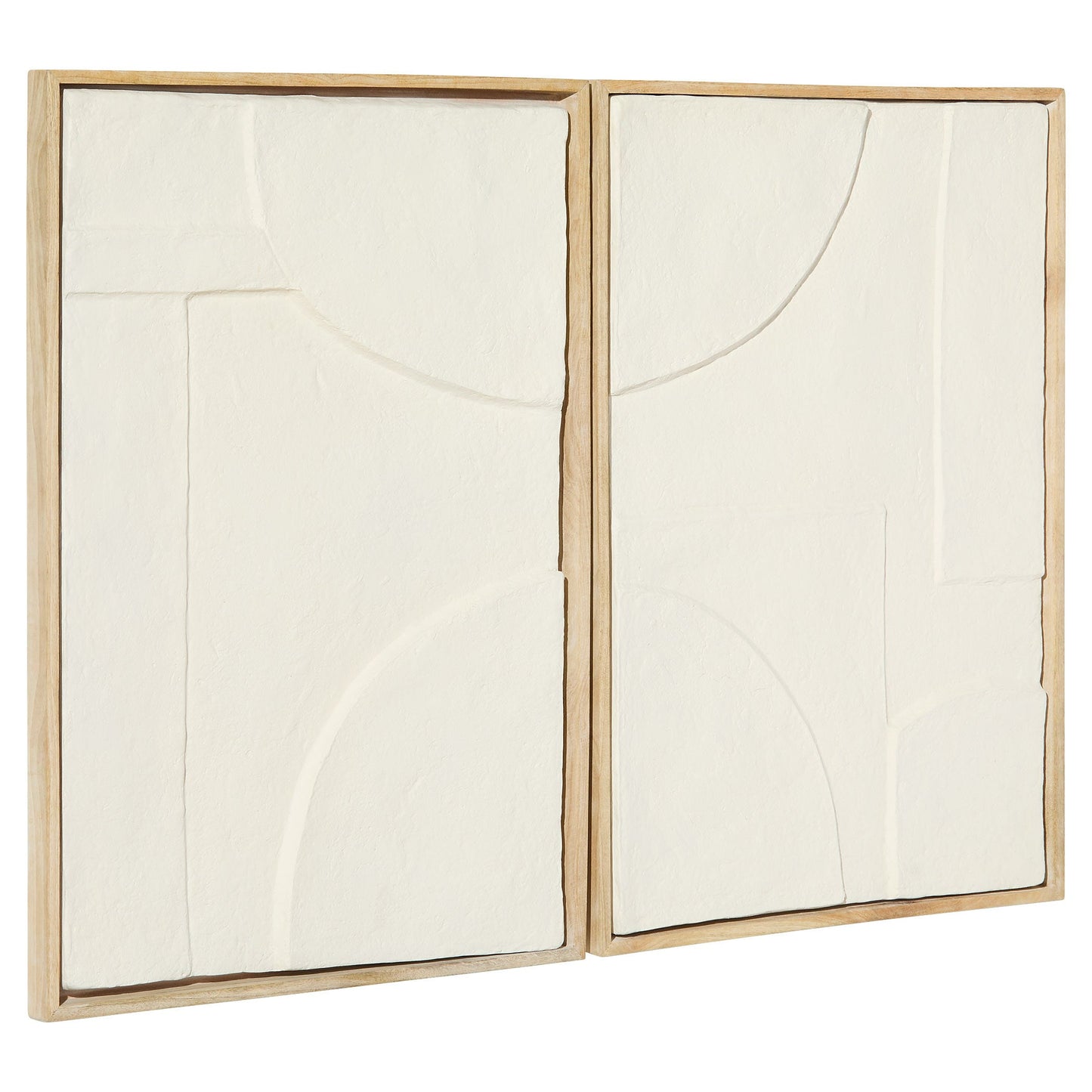 Cyan Design 12176 Wall Decor, Off White | Walnut