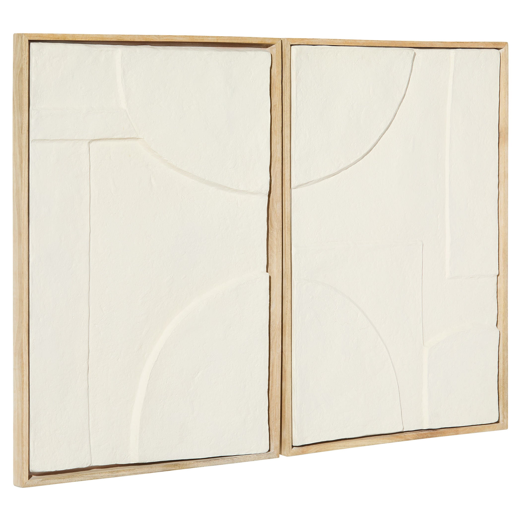 Cyan Design 12176 Wall Decor, Off White | Walnut