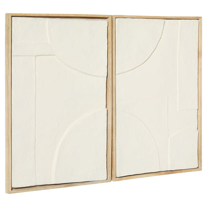 Cyan Design 12176 Wall Decor, Off White | Walnut