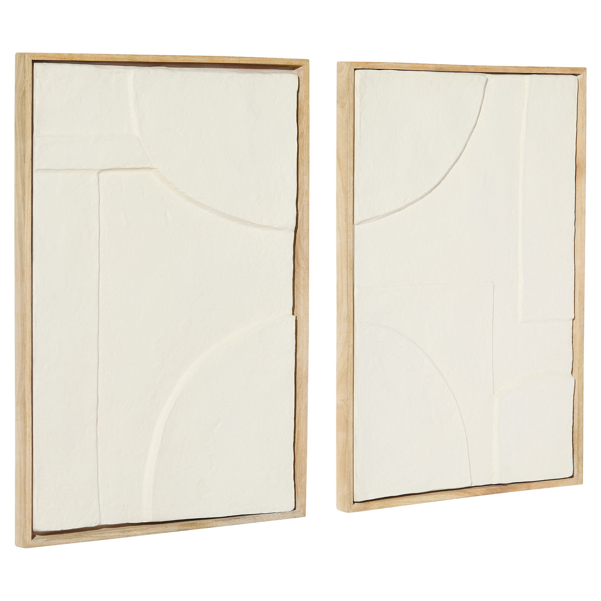 Cyan Design 12176 Wall Decor, Off White | Walnut