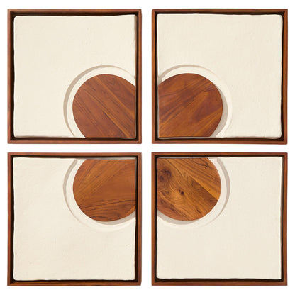 Cyan Design Rhys 12177 Wall Decor, Off-White | Walnut
