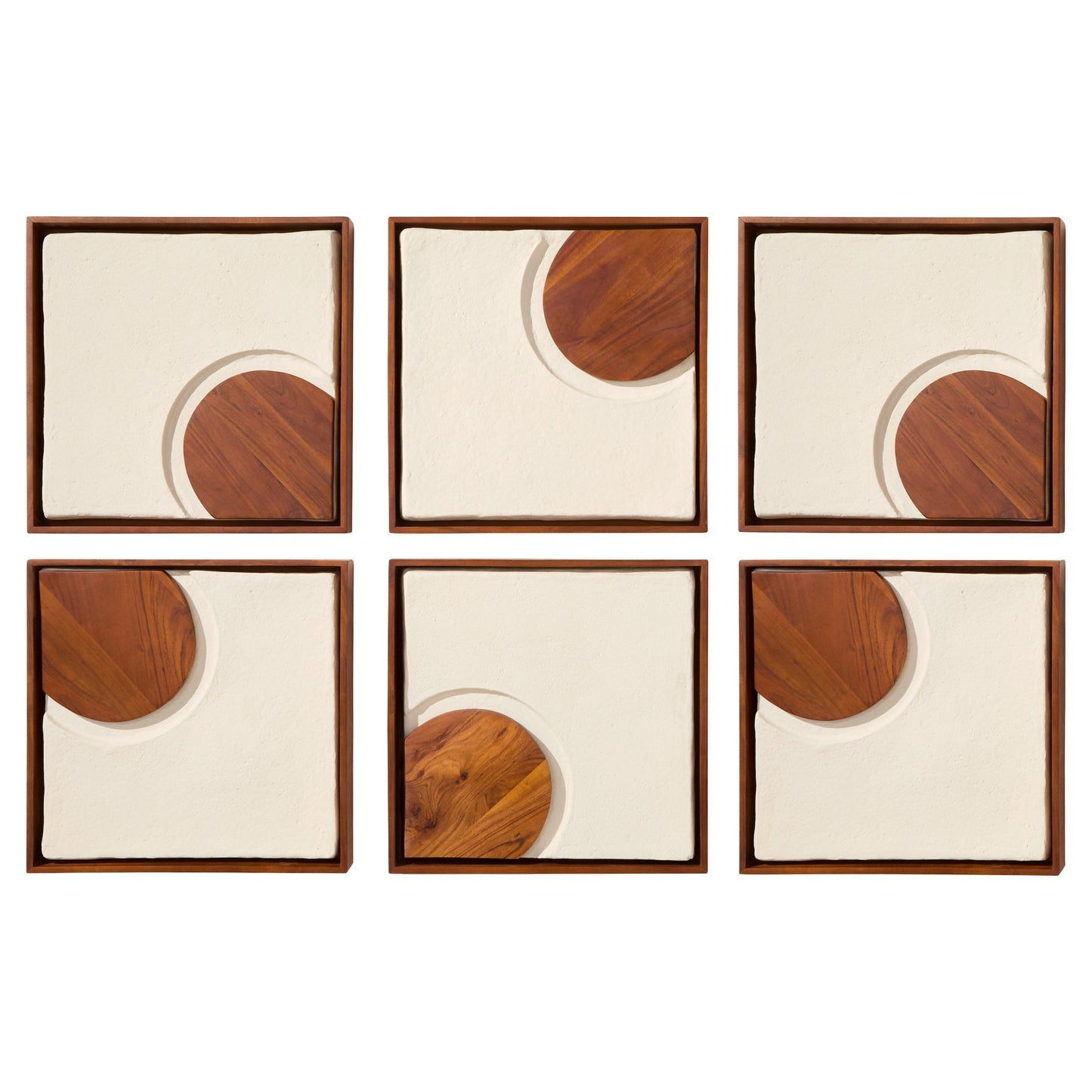 Cyan Design Rhys 12177 Wall Decor, Off-White | Walnut