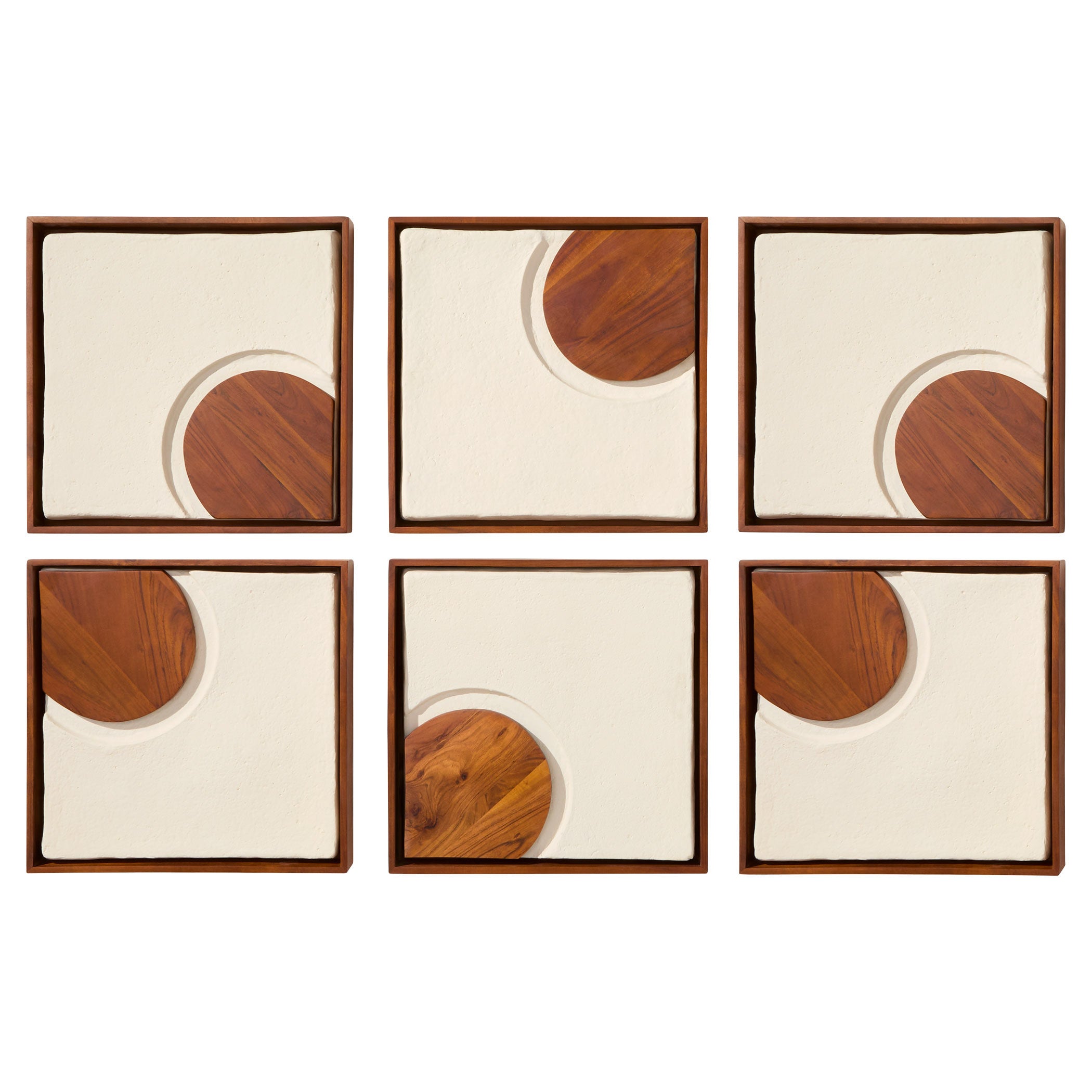 Cyan Design Rhys 12177 Wall Decor, Off-White | Walnut