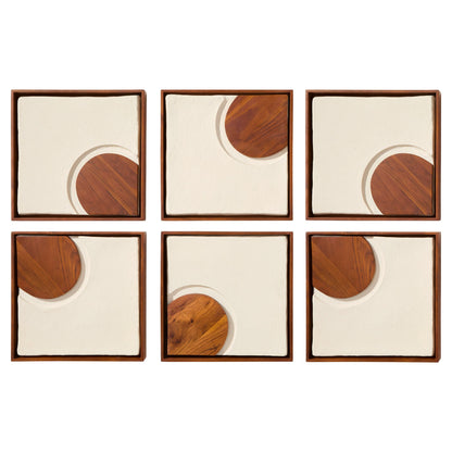 Cyan Design Rhys 12177 Wall Decor, Off-White | Walnut