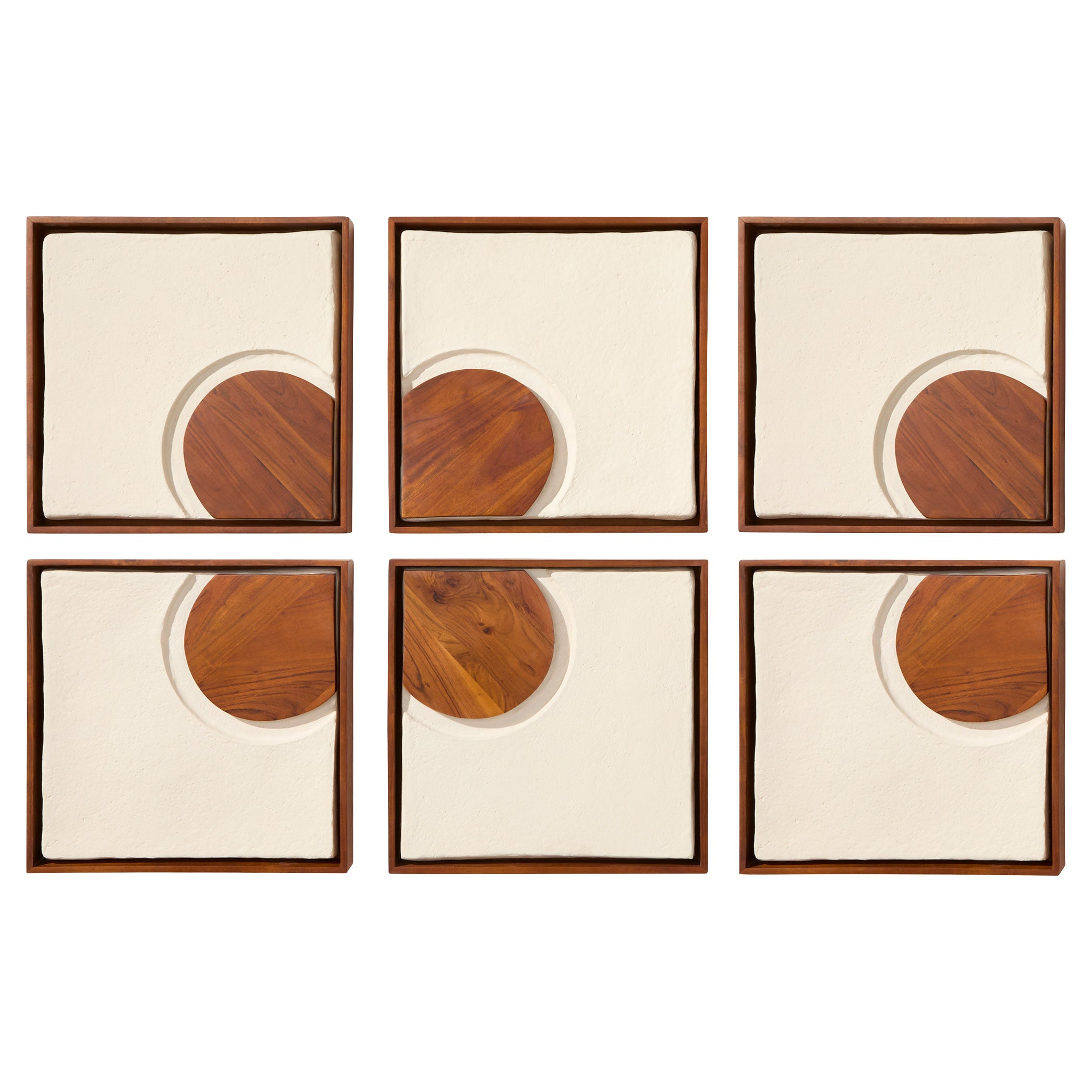 Cyan Design Rhys 12177 Wall Decor, Off-White | Walnut