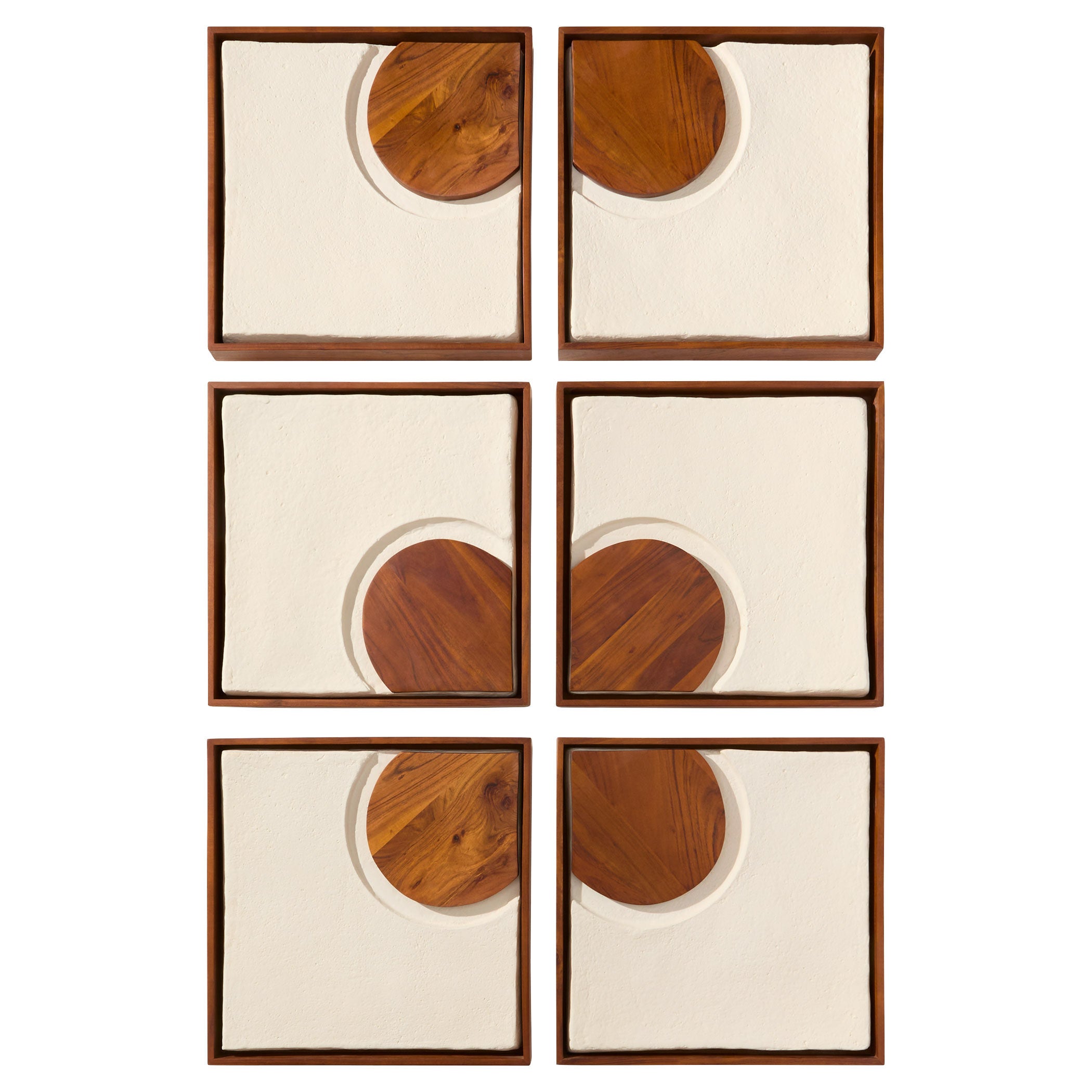 Cyan Design Rhys 12177 Wall Decor, Off-White | Walnut