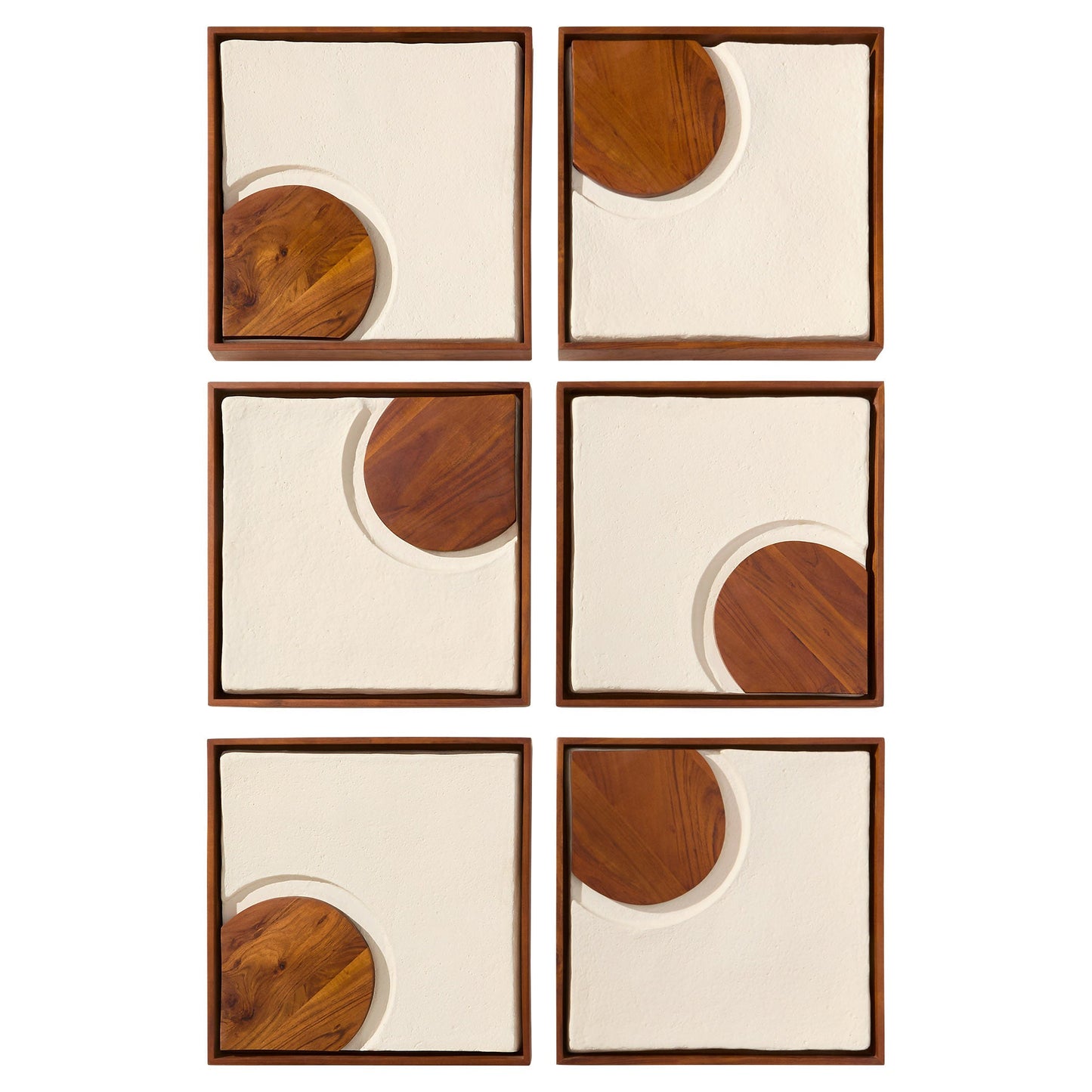 Cyan Design Rhys 12177 Wall Decor, Off-White | Walnut
