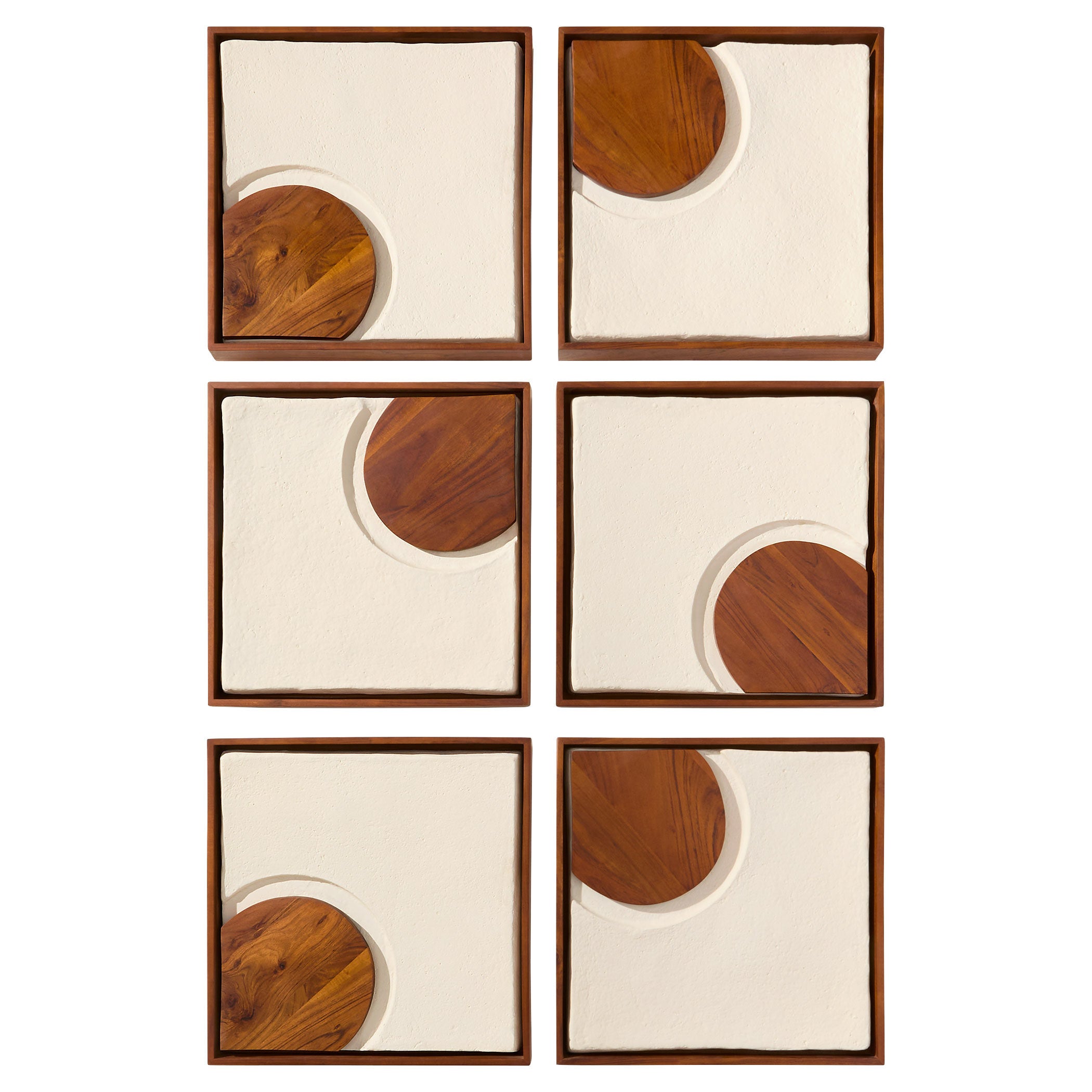 Cyan Design Rhys 12177 Wall Decor, Off-White | Walnut