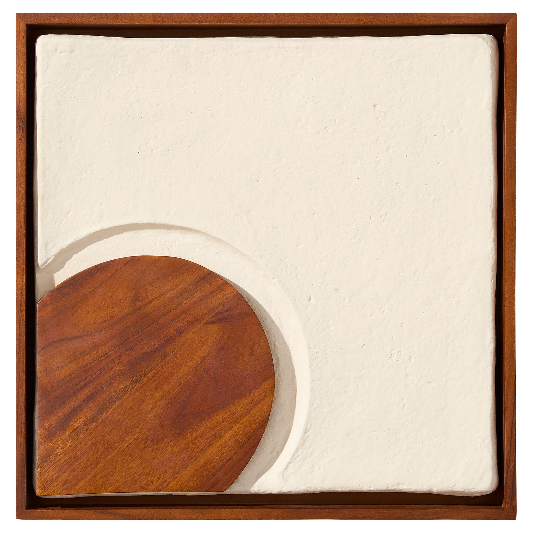 Cyan Design Rhys 12177 Wall Decor, Off-White | Walnut