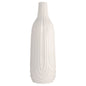 Cyan Design 12183 Vase, Decorative, Earthenware, Debossed Texture, White