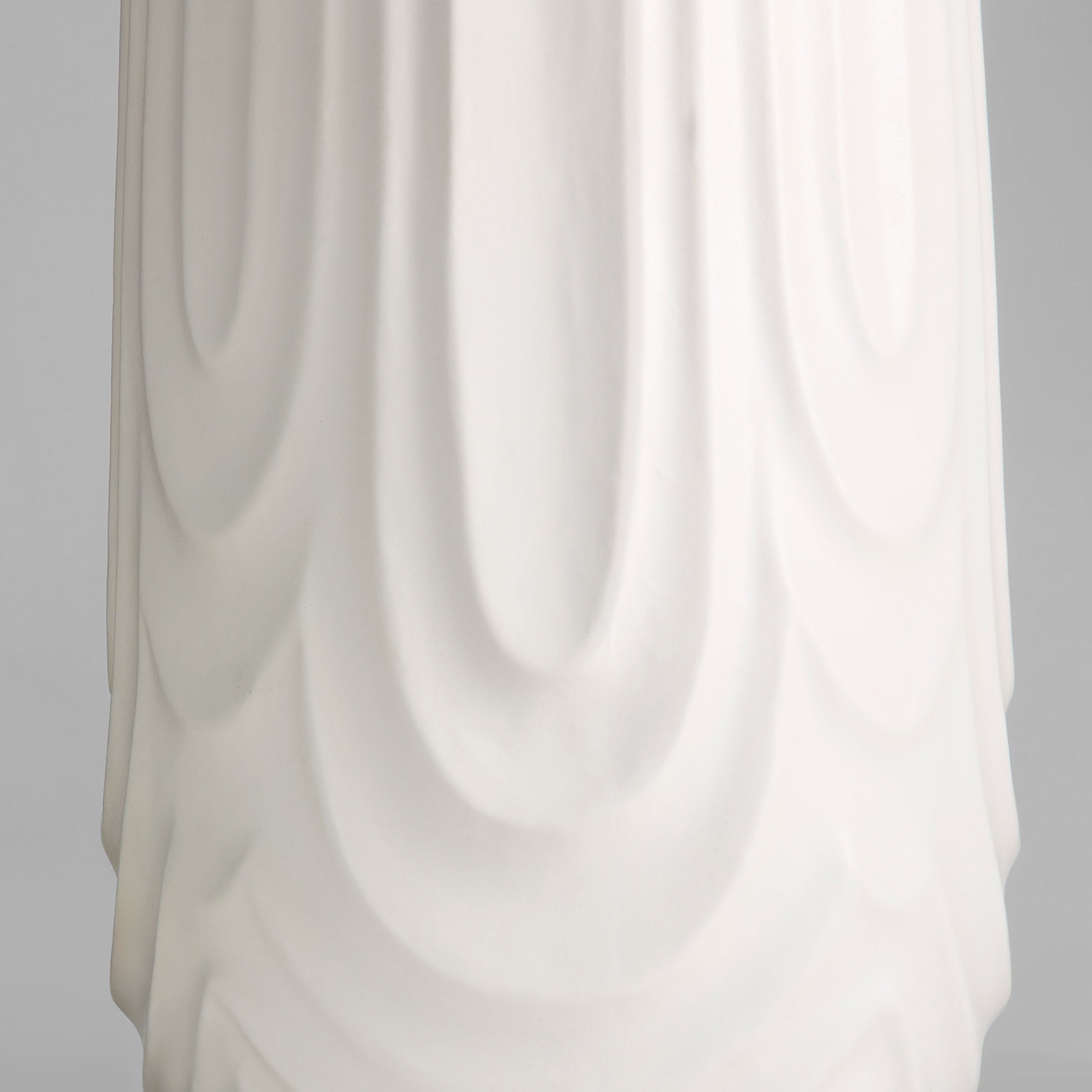 Cyan Design 12183 Vase, Decorative, Earthenware, Debossed Texture, White