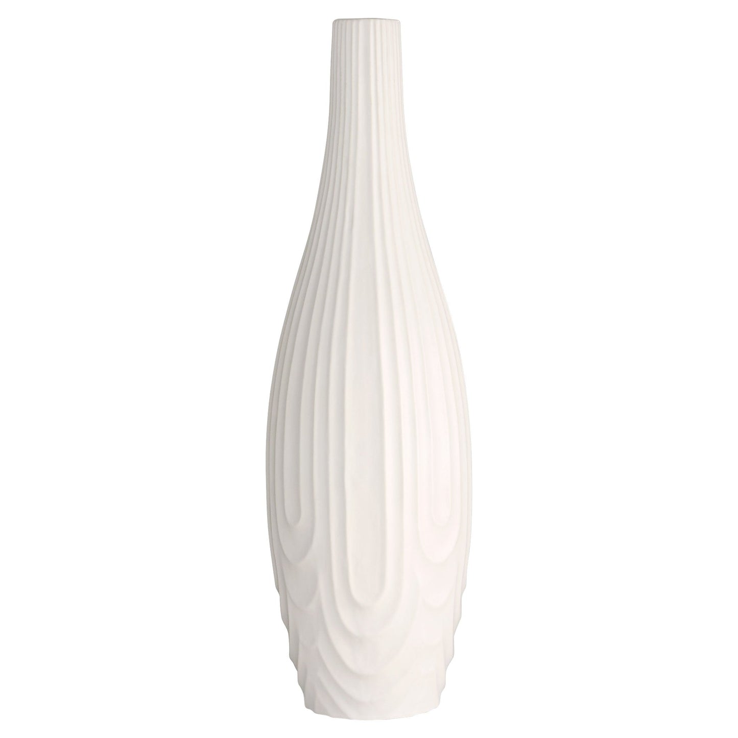 Cyan Design 12184 Vase, Home Decor, Debossed Texture, White