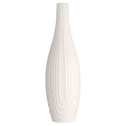 Cyan Design 12184 Vase, Home Decor, Debossed Texture, White