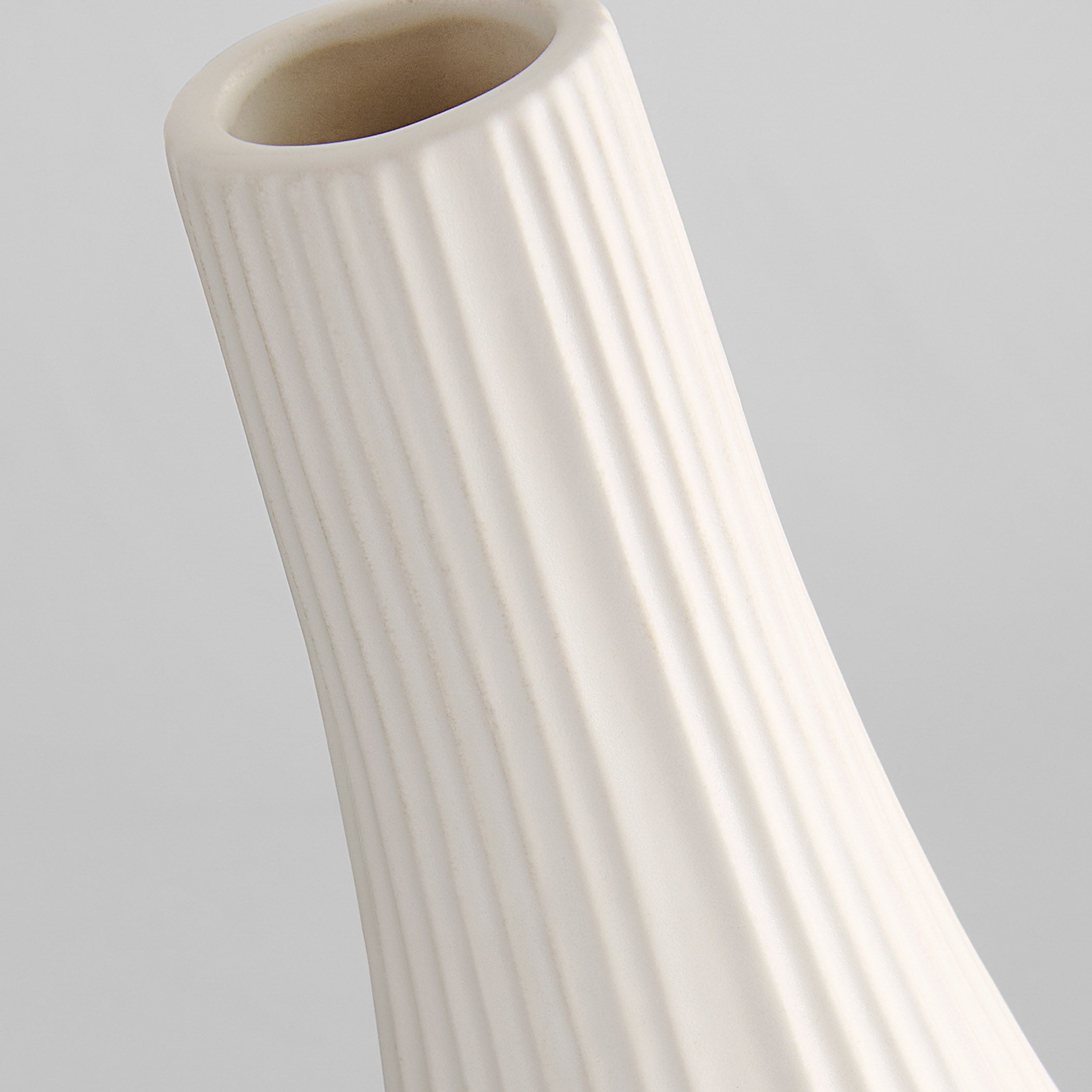 Cyan Design 12184 Vase, Home Decor, Debossed Texture, White