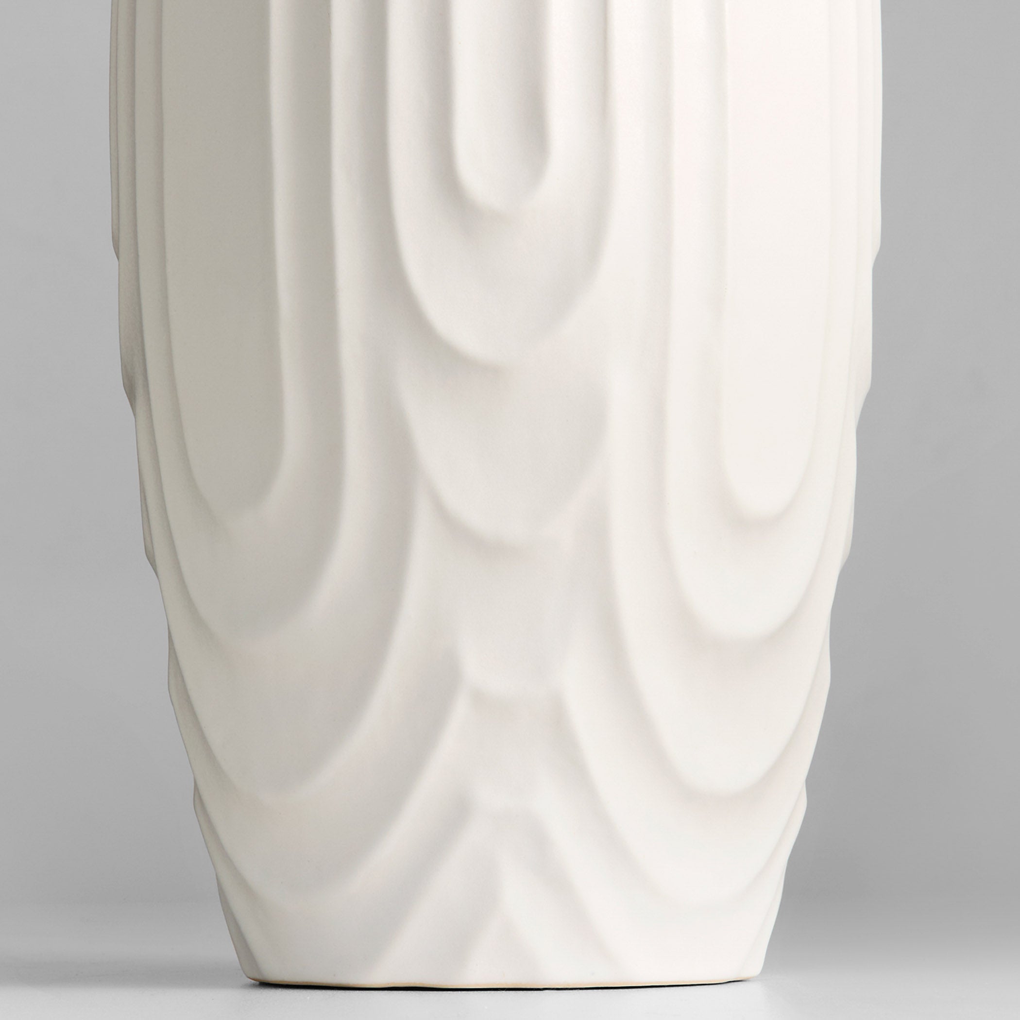 Cyan Design 12184 Vase, Home Decor, Debossed Texture, White
