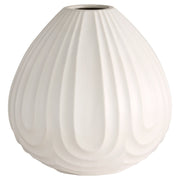 Cyan Design 12185 Vase, Modern Home Decor, Debossed Texture, White