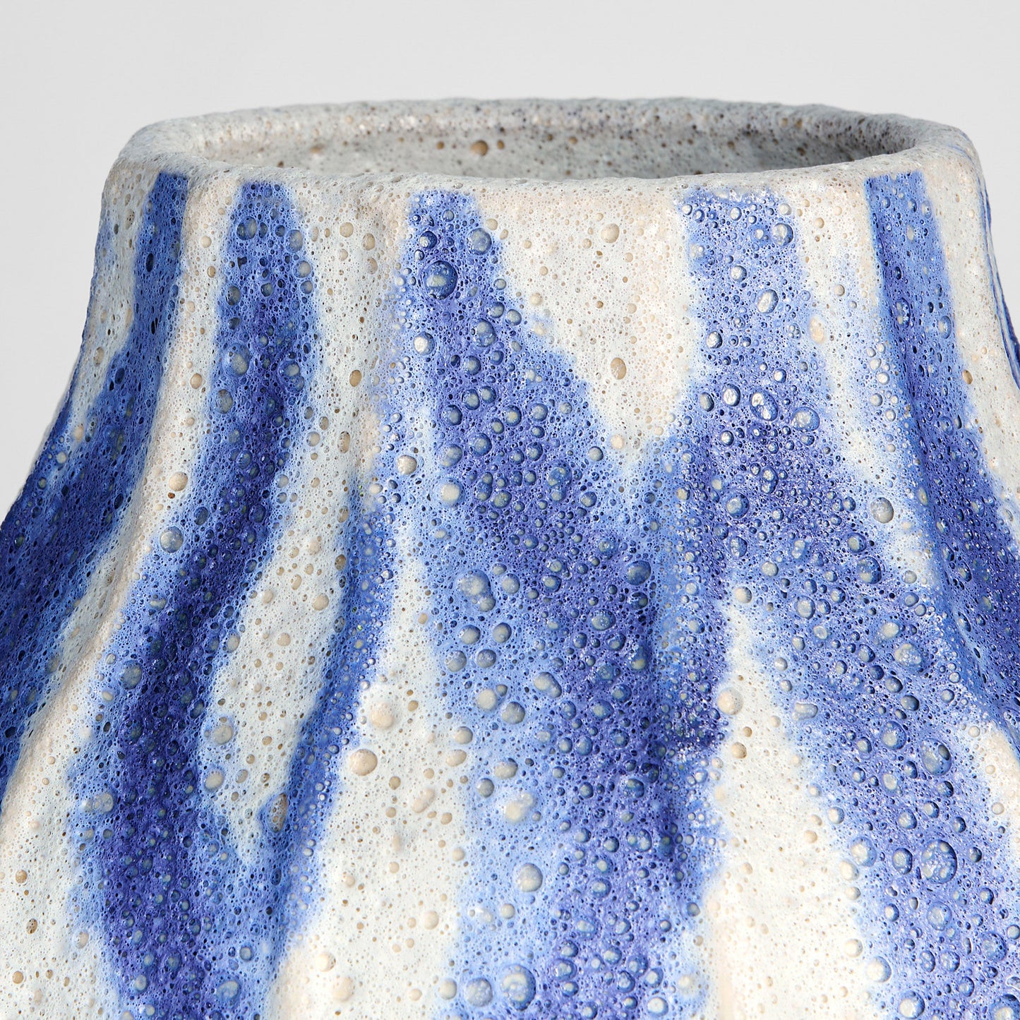 Cyan Design Ripple 12186 Vase, Chalk White | Blue