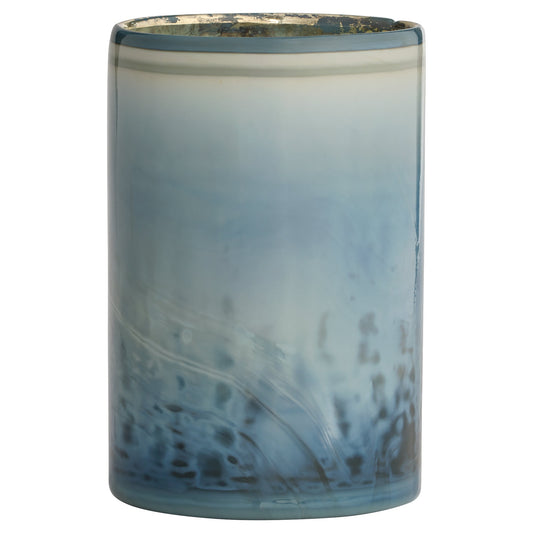 Cyan Design 12189 Vase, Tiedye, Milky Matte Blue