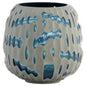 Cyan Design 12194 Vase, Home Decor, Cased Glass, White | Blue