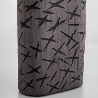 Cyan Design 12201 Vase, Type: Vase, Additional Attributes: Hand-Etched, Textured Finish, Dimensions: 14.5(w) x 14.5(h) x 13.25(L), Weight: 8.0 lbs