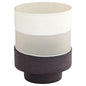 Cyan Design 12204 Vase, Cased Glass, Cream | Black