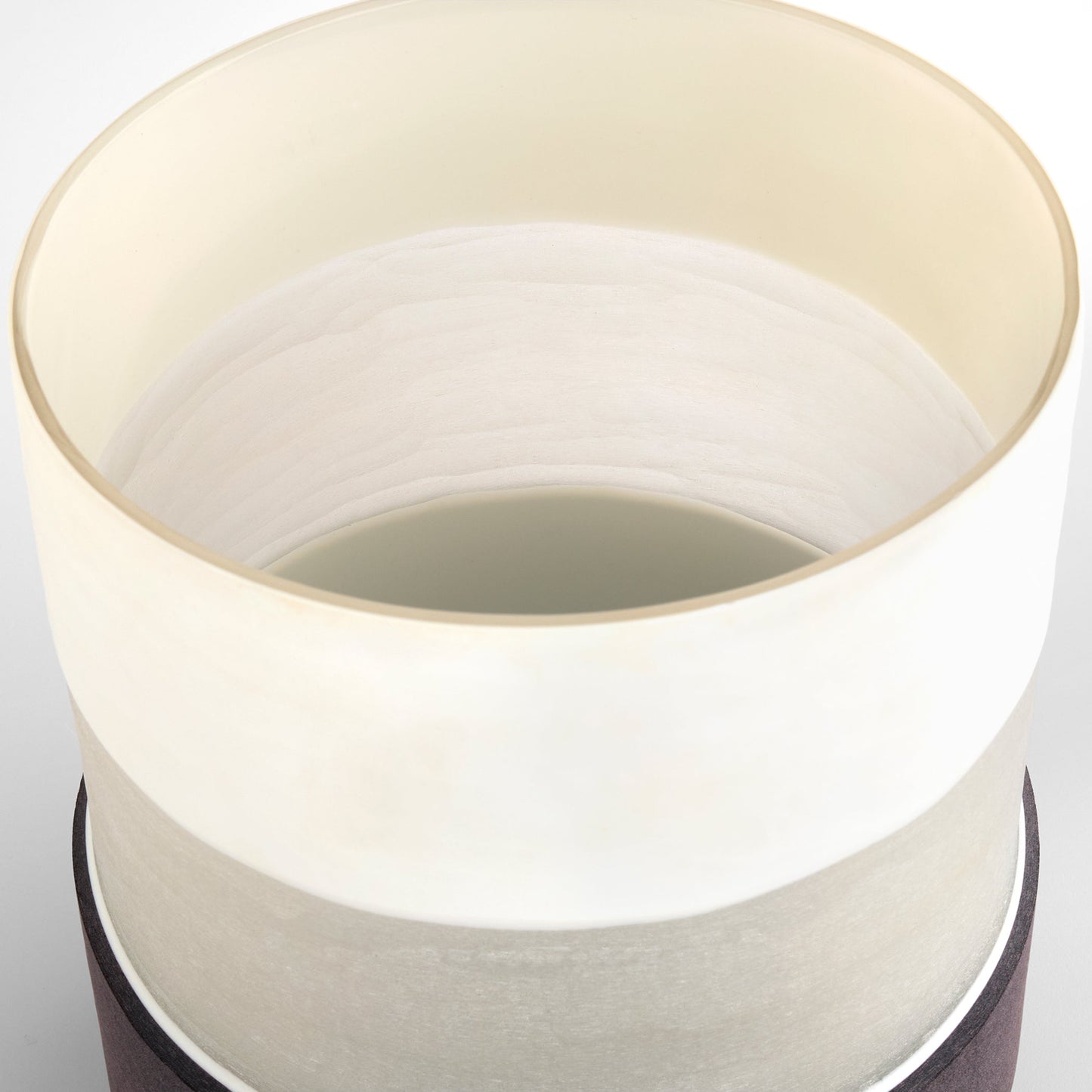 Cyan Design 12204 Vase, Cased Glass, Cream | Black
