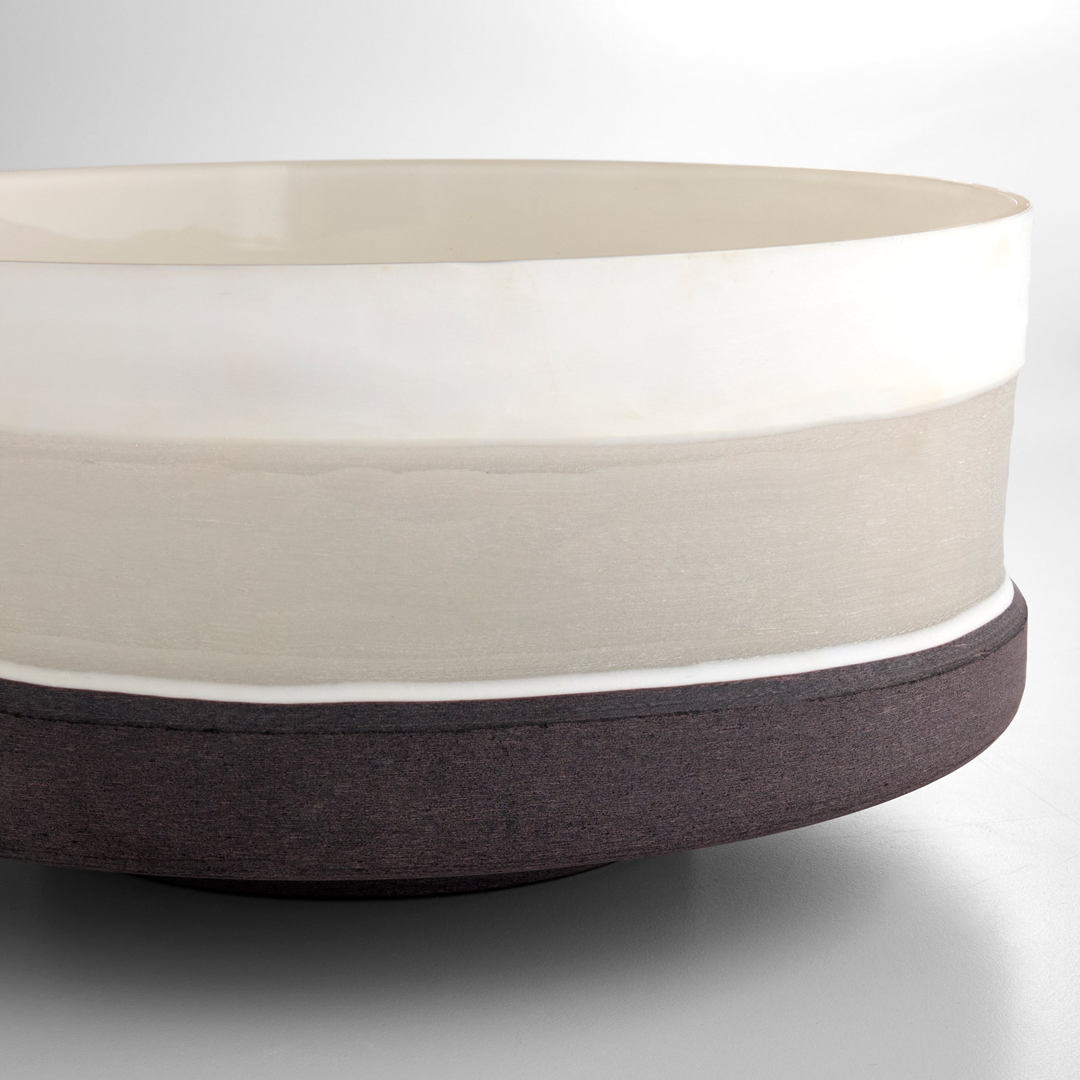 Cyan Design 12205 Vase, Abstract Landscape, Sandblasted Texture, Cream | Black