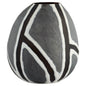 Cyan Design Calle 12206 Vase, Tribal-Inspired Design, Black | White | Grey