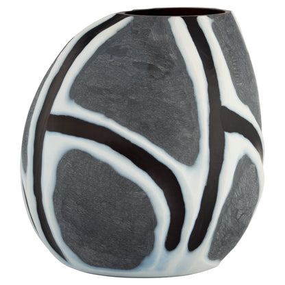 Cyan Design Calle 12207 Vase, Black|White|Grey