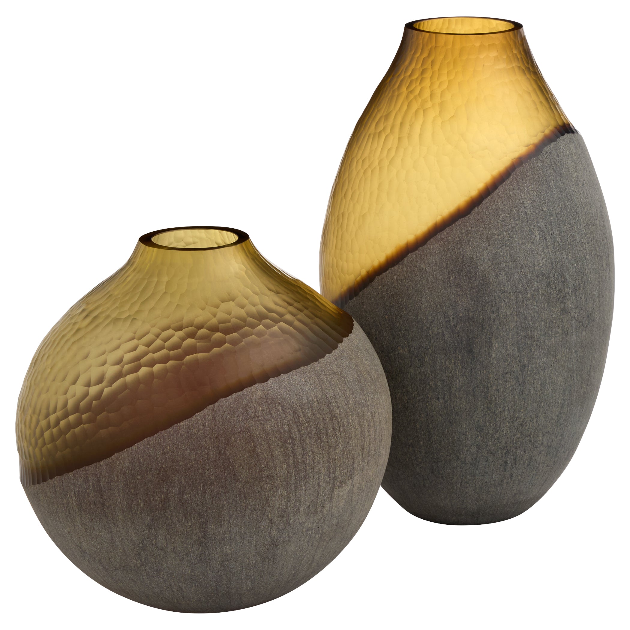 Cyan Design 12214 Vase, Amber | Stone Grey