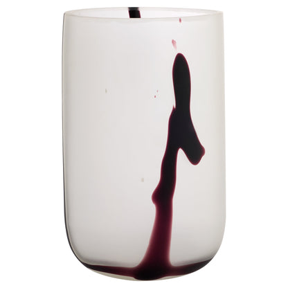 Cyan Design Crawford 12215 Vase, 12215 Crawford, Vase, Dimensions: 12.75"(w) x 12.75"(h) x 11.25"(L), Finish: White | Black