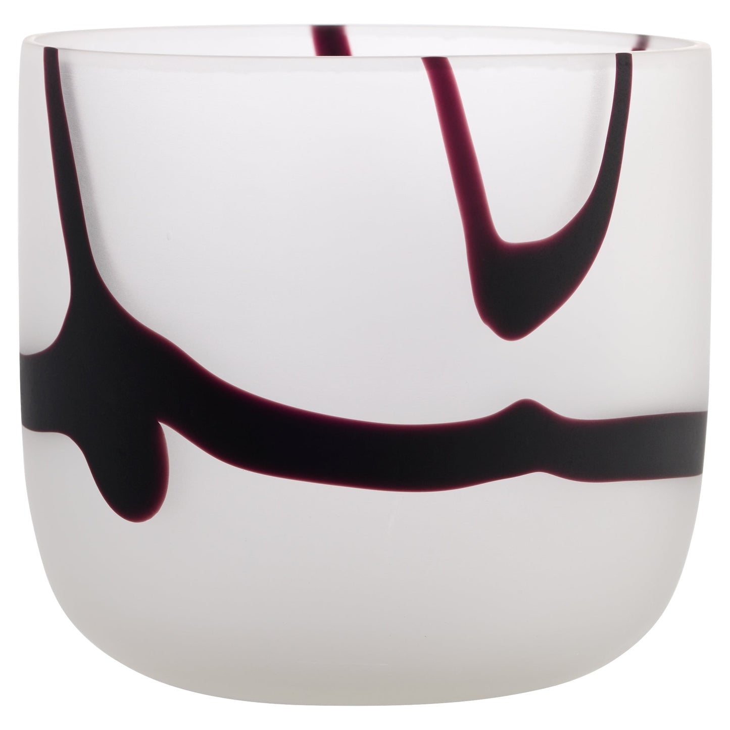 Cyan Design 12216 Vase, Home Decor, Luminescent Cased Glass, White | Black
