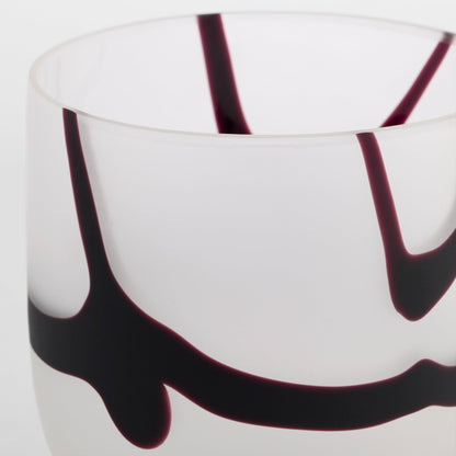 Cyan Design 12216 Vase, Home Decor, Luminescent Cased Glass, White | Black