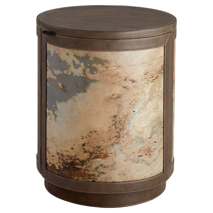 Cyan Design 12217 Side Table, Smoke Grey | Slate Veneer