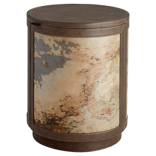 Cyan Design 12217 Side Table, Smoke Grey | Slate Veneer